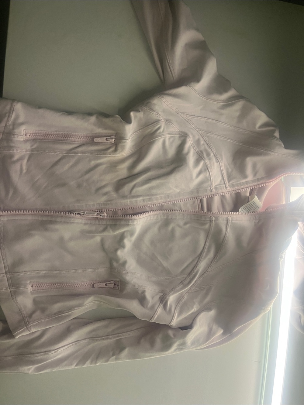 lululemon athletica Light Pink cropped define jacket